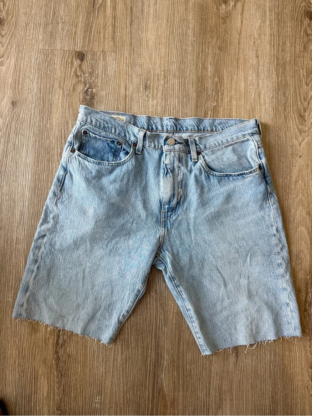 Levi's Light Blue Denim Cutoff Men's Shorts